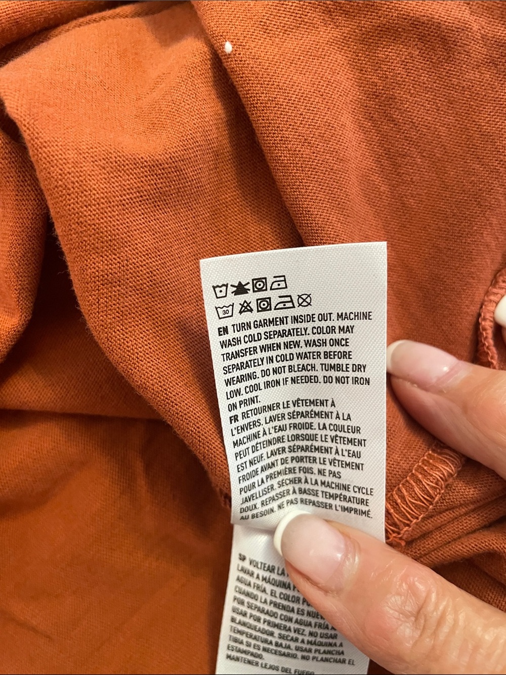 American Eagle Rust Orange Halloween Crewneck Tee - Picture 6 of 7